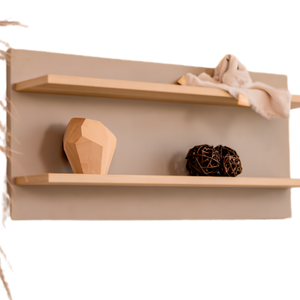 Faktum Sienna Cappuccino Nursery Wall Shelf | Baby Room Storage & Decorative Shelf