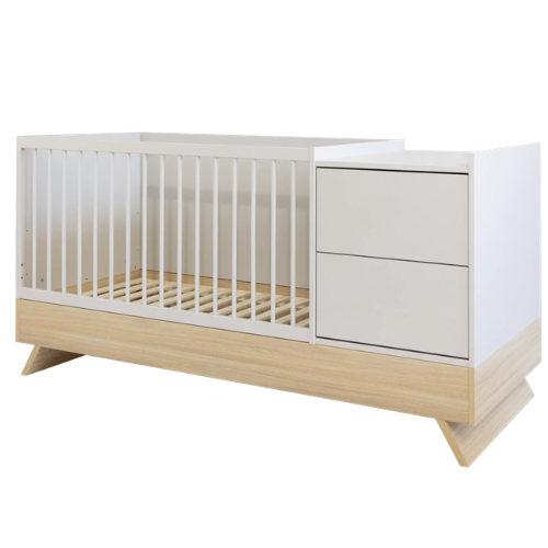 Faktum Sienna Cashmere 3-in-1 Multi Bed | Baby Cot with Changing Dresser & Junior Bed