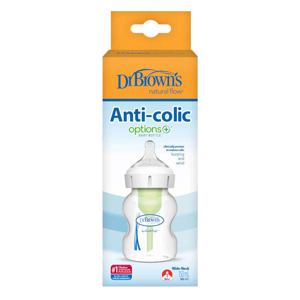 Dr. Brown's Anti Colic Bottle 150ml Wide Neck Options+