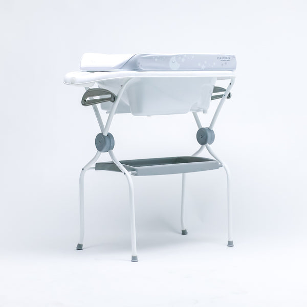 Plastimyr Ona Safari Grey Folding Bath Tub With Changing Table