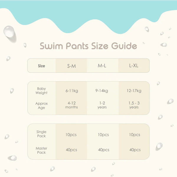 PureBorn Bamboo Baby Swim Pants – Soft, Breathable & Skin-Safe Swim Diapers