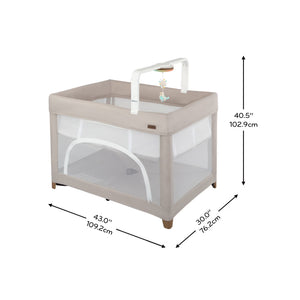 Evenflo Eris One-Hand Playard with Bassinet & SensorySoothe Technology