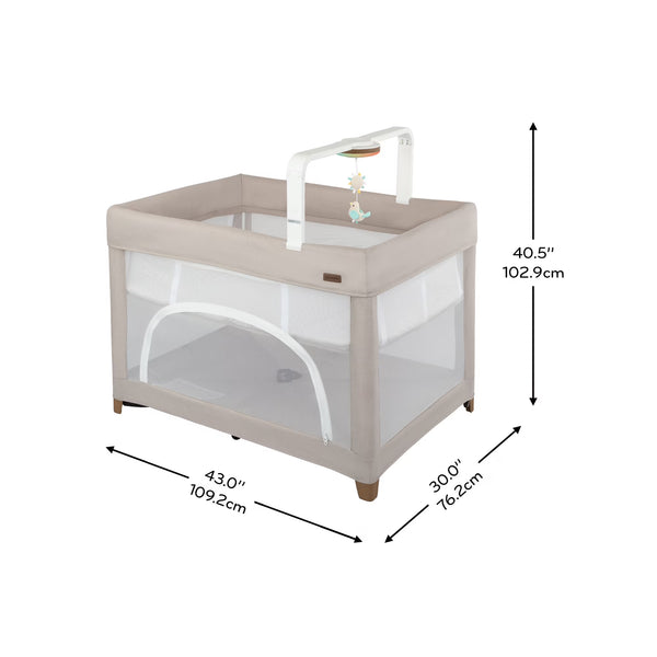 Evenflo Eris One-Hand Playard with Bassinet & SensorySoothe Technology