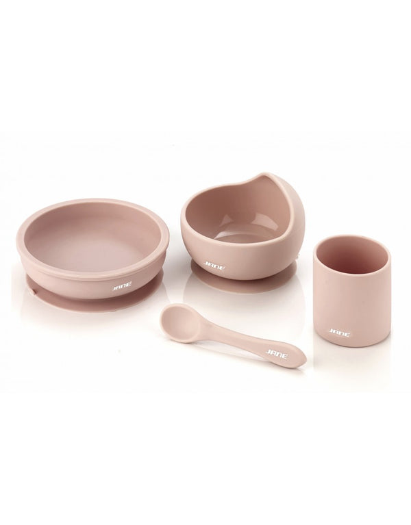 Jane Silicone Dinner Set Suction Bowl Plate Spoon Cup