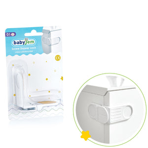 Babyjem Non Screw Drawer Lock / White