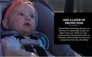 Evenflo® Revolve180™ LiteMax™ NXT Rotational Infant Car Seat with SensorySoothe™