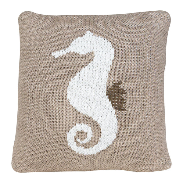 QUAX KNITTED CUSHION 30*30 CM SEAHORSE