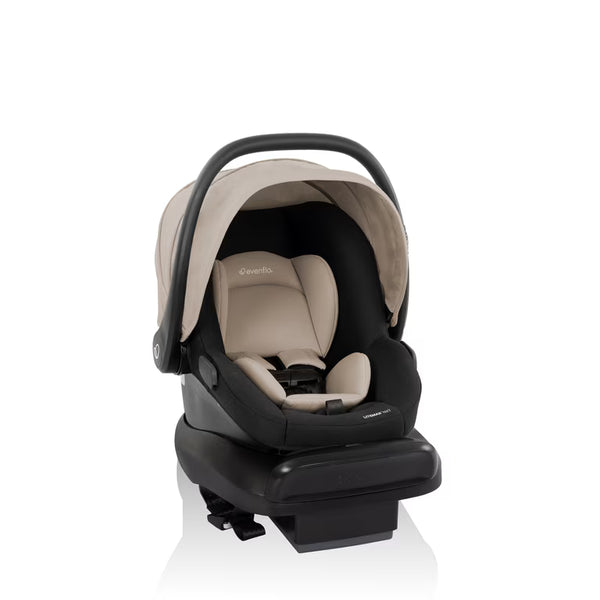 Evenflo Pivot Modular Travel System with LiteMax NXT Infant Car Seat | 6-in-1 Baby Stroller Latte Tan