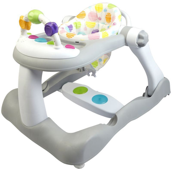 Spuddies Bounce Steps 3 In 1 Walker Grey Activity Toy
