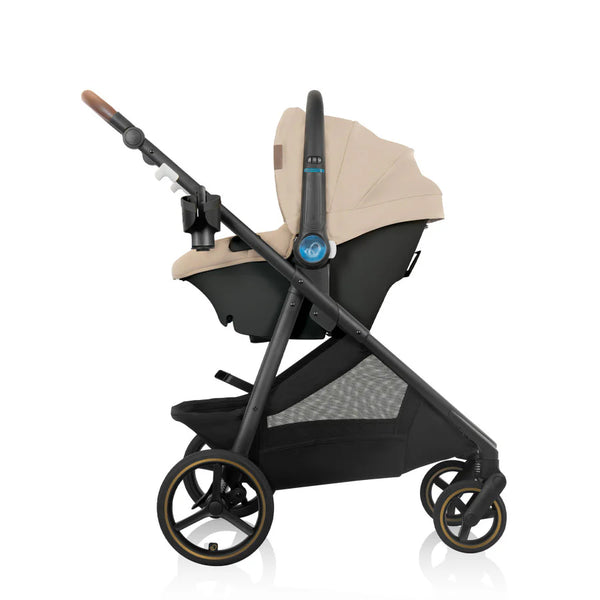 Evenflo® Shyft™ Intuiti+ Travel System with Revolve180™ LiteMax™ NXT &amp; SensorySoothe™ travertine