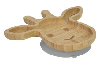 Bambam Bamboo Plate Giraffe Suction Eco-Friendly Kids Dish