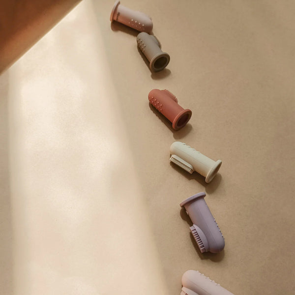 Moonkie Baby Finger Toothbrush – Soft Silicone Gum & Teeth Cleaner (2-Pack, 0M+)