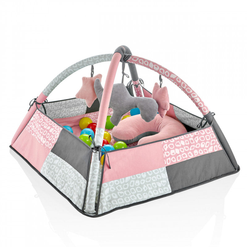 Babyjem Play Mat With Balls / Rose Color