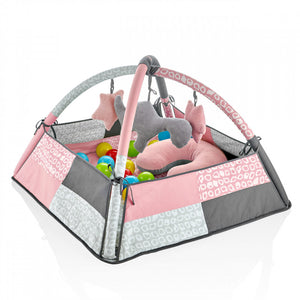Babyjem Play Mat With Balls / Rose Color
