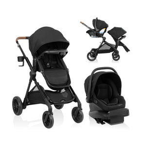 Evenflo Pivot Xpand NXT Travel System with LiteMax NXT Infant Car Seat | Single to Double Stroller