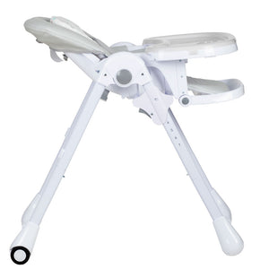 Plastimyr High Chair Twinkle Grey Adjustable Reclining Seat