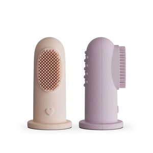 Moonkie Baby Finger Toothbrush – Soft Silicone Gum & Teeth Cleaner (2-Pack, 0M+)