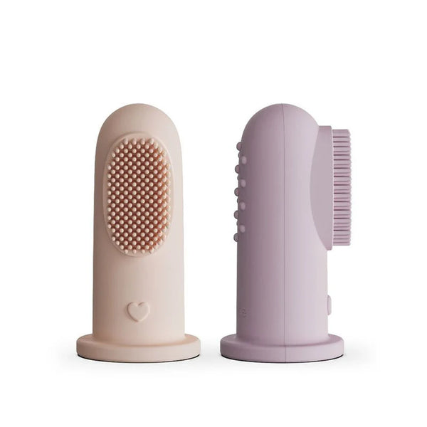 Moonkie Baby Finger Toothbrush – Soft Silicone Gum & Teeth Cleaner (2-Pack, 0M+)