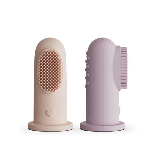 Moonkie Baby Finger Toothbrush – Soft Silicone Gum & Teeth Cleaner (2-Pack, 0M+)