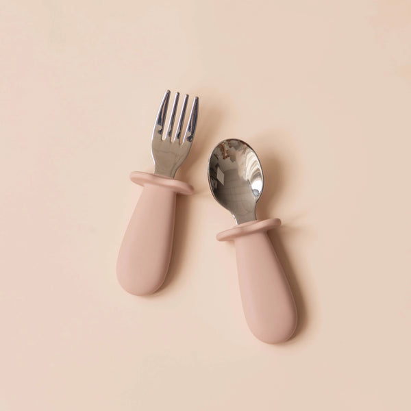 Moonkie Baby Silicone Suction Bowl Set with Spoon & Fork (6M+)