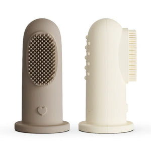 Moonkie Baby Finger Toothbrush – Soft Silicone Gum & Teeth Cleaner (2-Pack, 0M+)