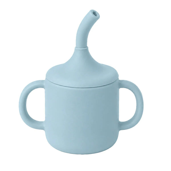 Babyjem Silicone Training Cup with Straw