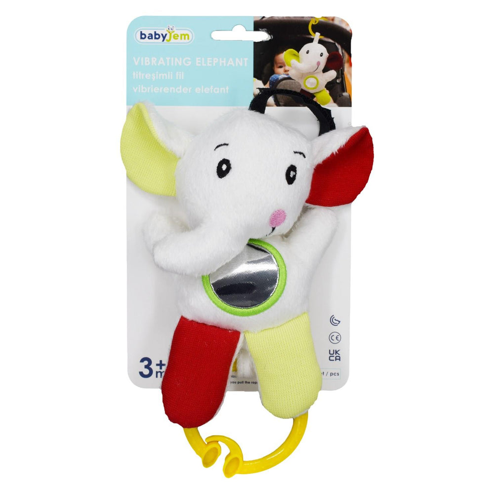 Babyjem Vibrating Baby Elephant Soft Toy Colorful