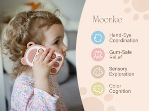 Moonkie Silicone Press Phone Teething Toy