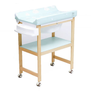 Plastimyr Wooden Bath Safari Mint Baby Bathtub