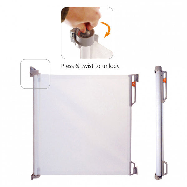 Quax Door Barrier Compact Milk Mesh Safety Gate 0-140cm