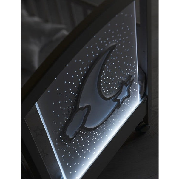 Erbesi Moon Wifi Crib White Adjustable LED Beechwood
