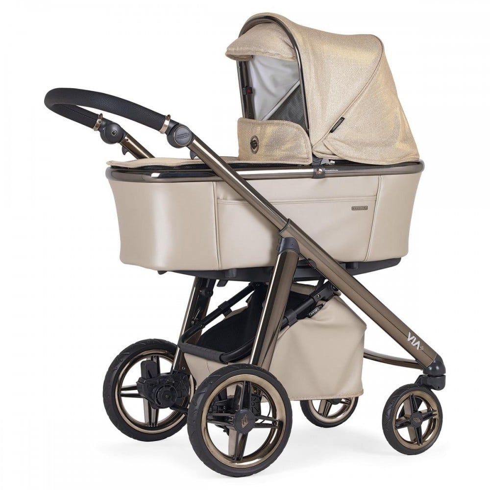 Bébécar Baby Stroller Travel System with Carrycot, Seat & Group 0+ Car Seat