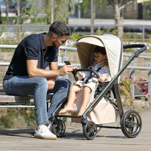 Bébécar Baby Stroller Travel System with Carrycot, Seat & Group 0+ Car Seat