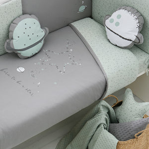 BIMBIDREAMS BEDDING SET PLANET GREEN