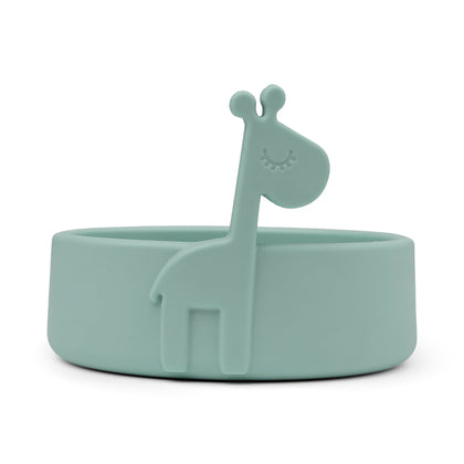 Done By Deer Peekaboo Bowl Raffi Blue Silicone Baby Dish