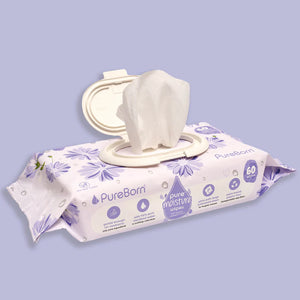 Pureborn Pure Moisture Wipes With Organic Calendula Lotion