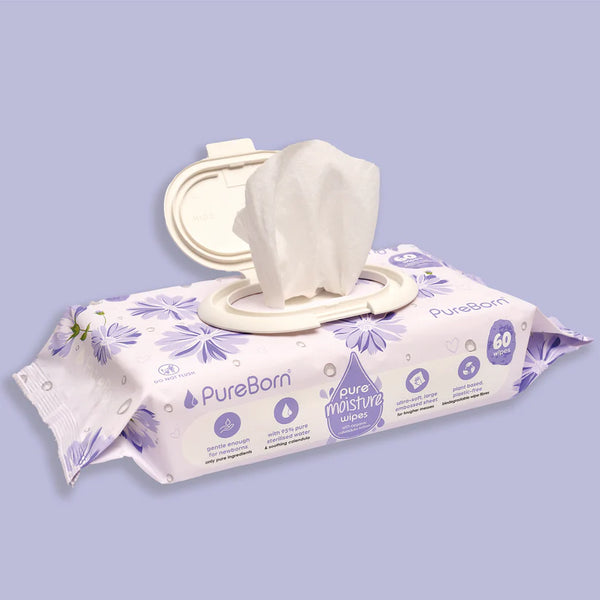 Pureborn Pure Moisture Wipes With Organic Calendula Lotion