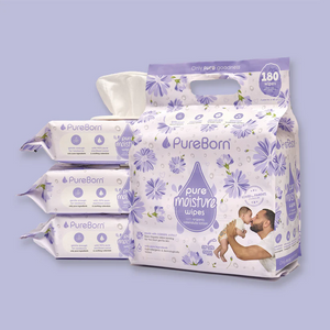 Pureborn Pure Moisture Wipes With Organic Calendula Lotion