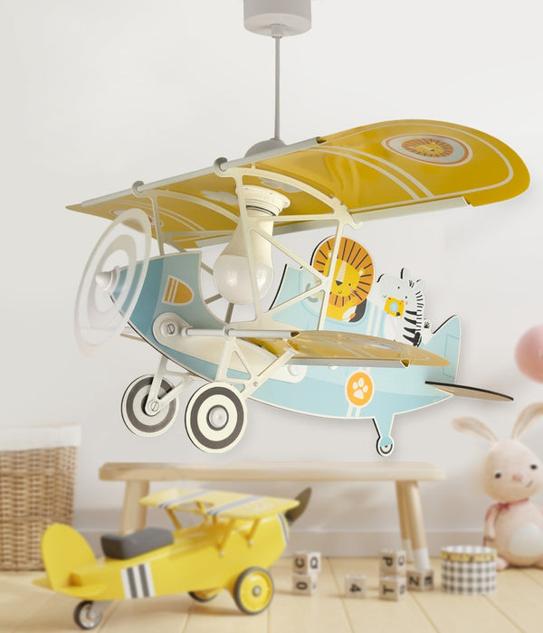 Dalber Children's hanging lamp airplane Little Lion