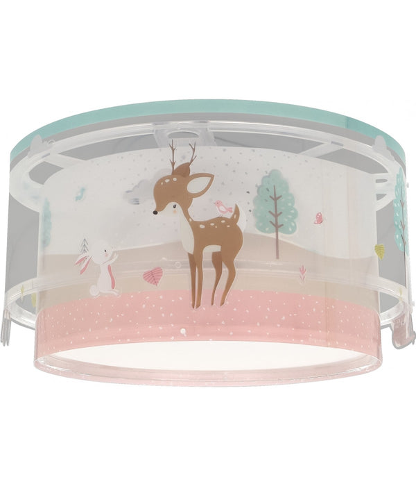 Dalber Childrens Ceiling Lamp Loving Deer Nursery Light