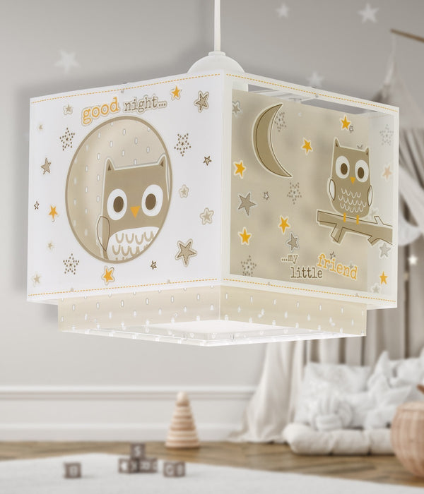 Dalber Childrens Hanging Lamp Good Night Nursery Light