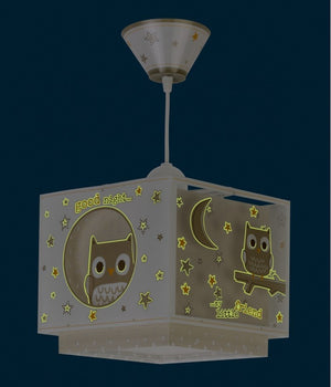 Dalber Childrens Hanging Lamp Good Night Nursery Light