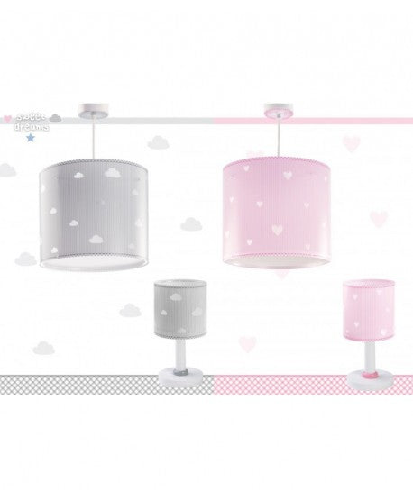 Dalber Childrens Hanging Lamp Sweet Dreams Pink