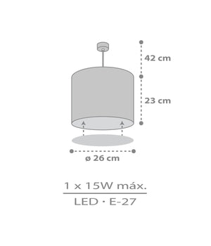 Dalber Childrens Hanging Lamp Sweet Dreams Grey Cloud Design
