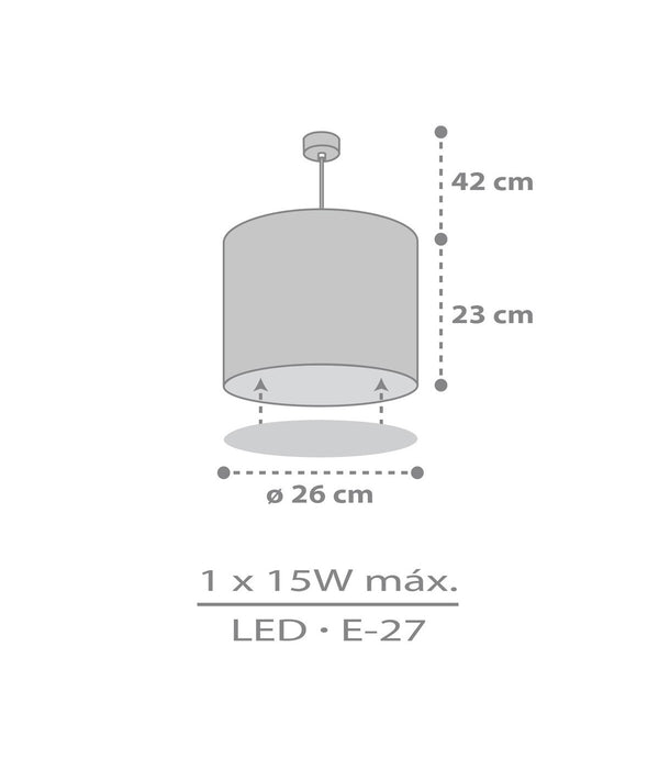 Dalber Childrens Hanging Lamp Sweet Dreams Grey Cloud Design