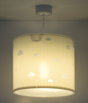 Dalber Childrens Hanging Lamp Sweet Dreams Grey Cloud Design