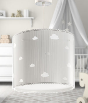 Dalber Childrens Hanging Lamp Sweet Dreams Grey Cloud Design