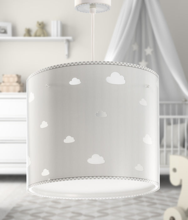 Dalber Childrens Hanging Lamp Sweet Dreams Grey Cloud Design