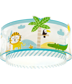 My Little Jungle Ceiling Lamp Jungle Animal Glow Nursery Light
