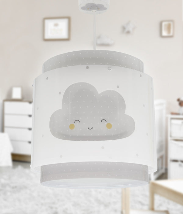 Dalber Childrens Wall Lamp Baby Dreams Grey Star Motif